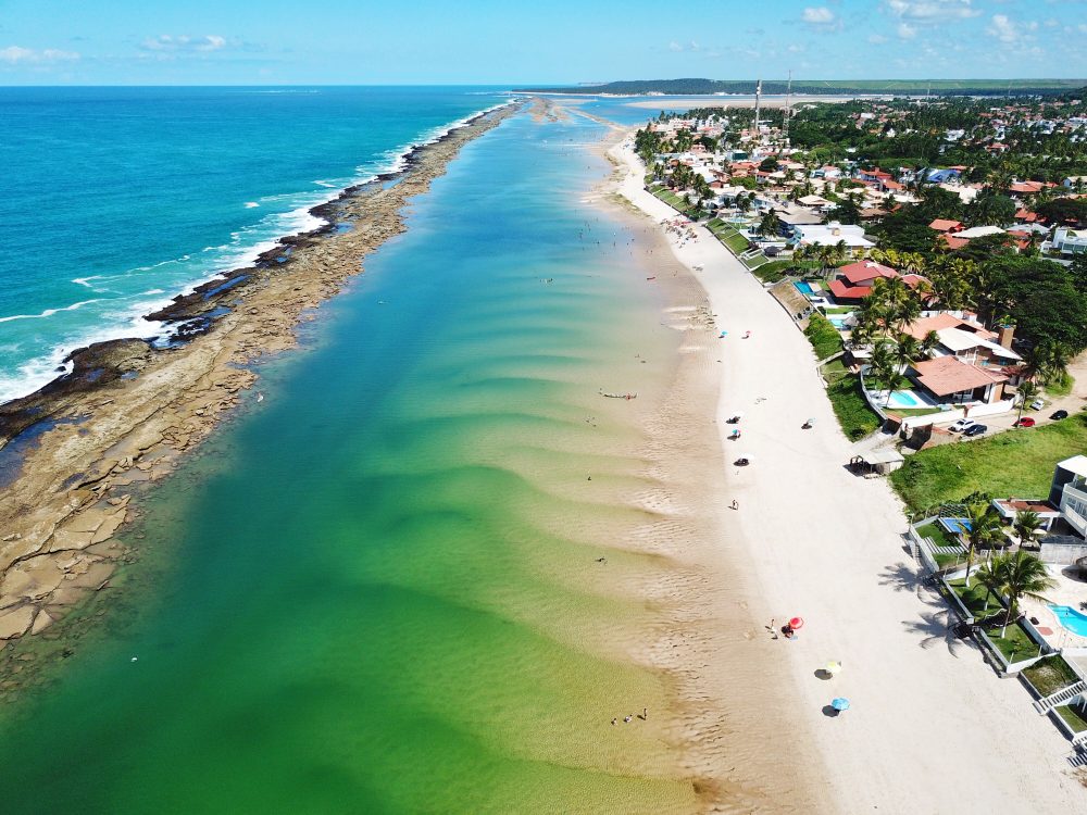 Praia de Barra de São Miguel em Alagoas