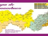 Mapa dos Municípios de Pernambuco