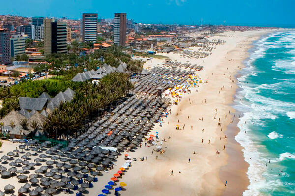 Praia do Futuro em Fortaleza no Ceará