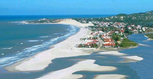 Beach Park na praia de Porto das Dunas