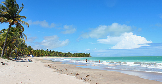 Praia de Guaxuma em Alagoas