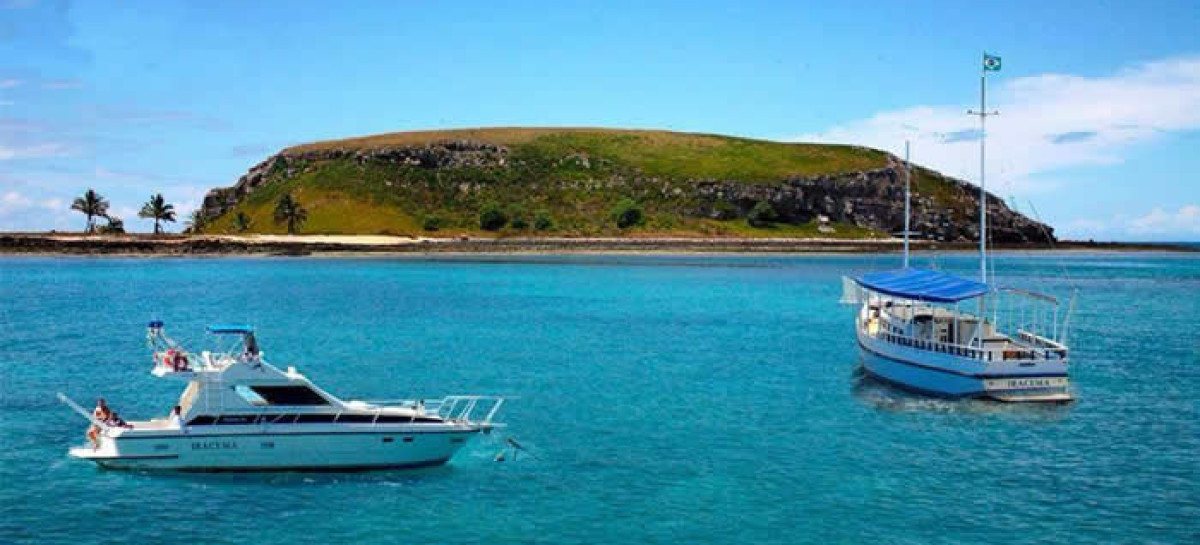 Ilha de Coroa Vermelha na Bahia