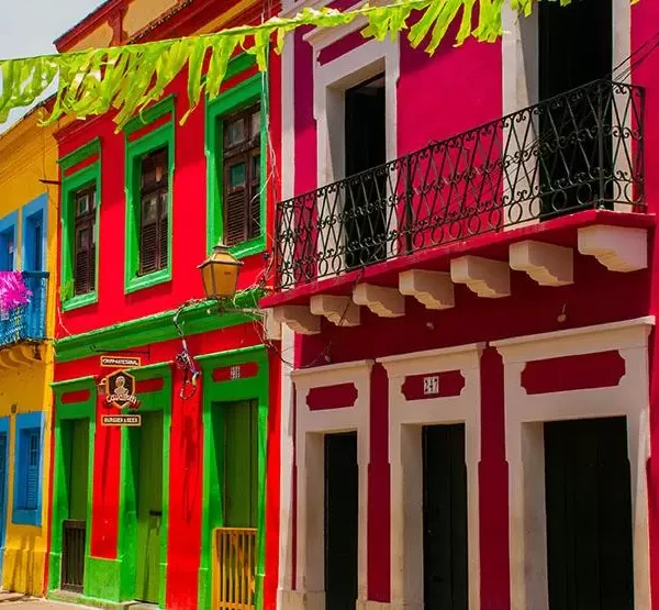 Casas coloridas en Olinda PE